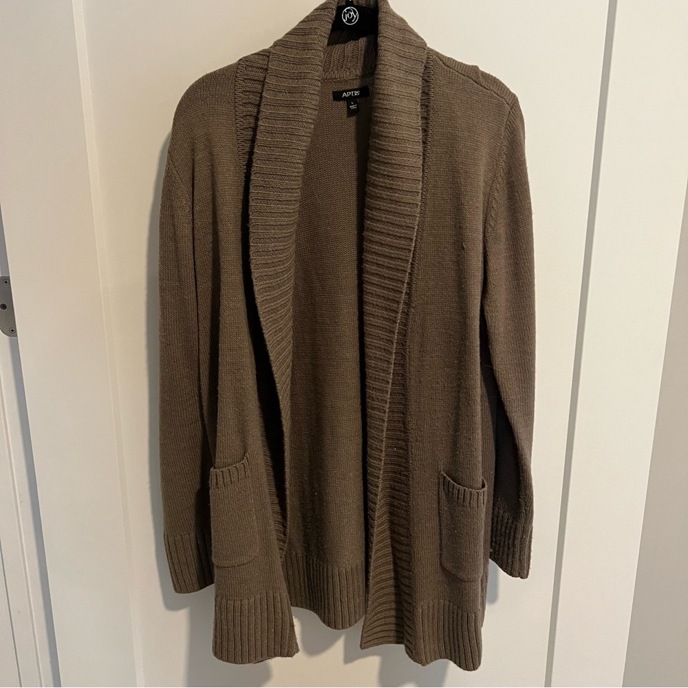 Tan Cardigan Sweater